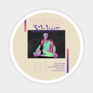 Psychedelic Trip Sitter Timothy Leary Magnet